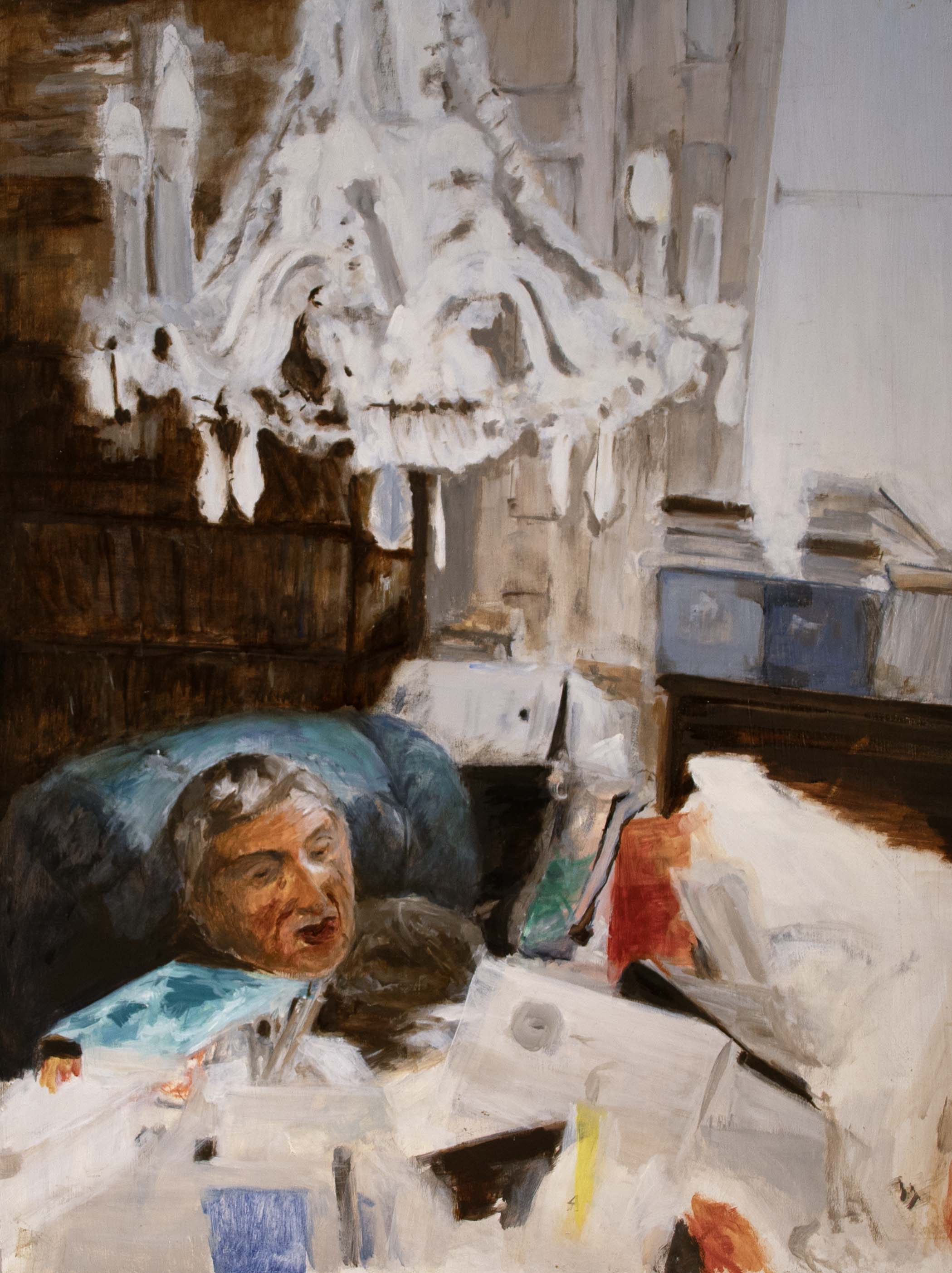 La lliçó de música — Oli sobre tela